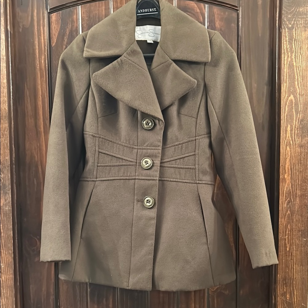 Women's Olive Green Peacoat